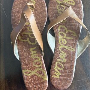 Sam Edelman Brown Flip-Flops